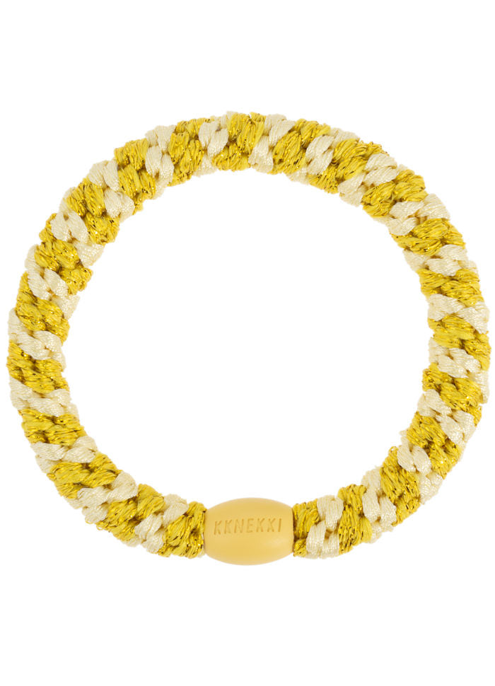 KKNEKKI HAIRBAND | LIGHT YELLOW SUN GLITTER STRIPE