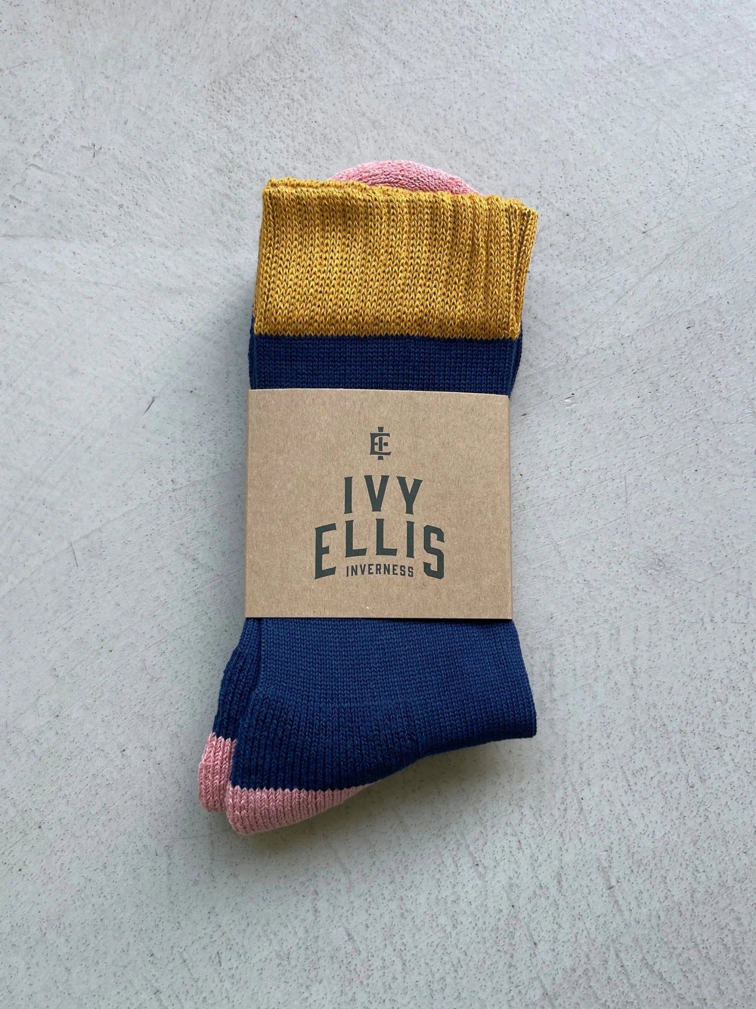 THE WALLACE MENS CREW LENGTH SOCKS BY IVY ELLIS - OTHERLETTERS