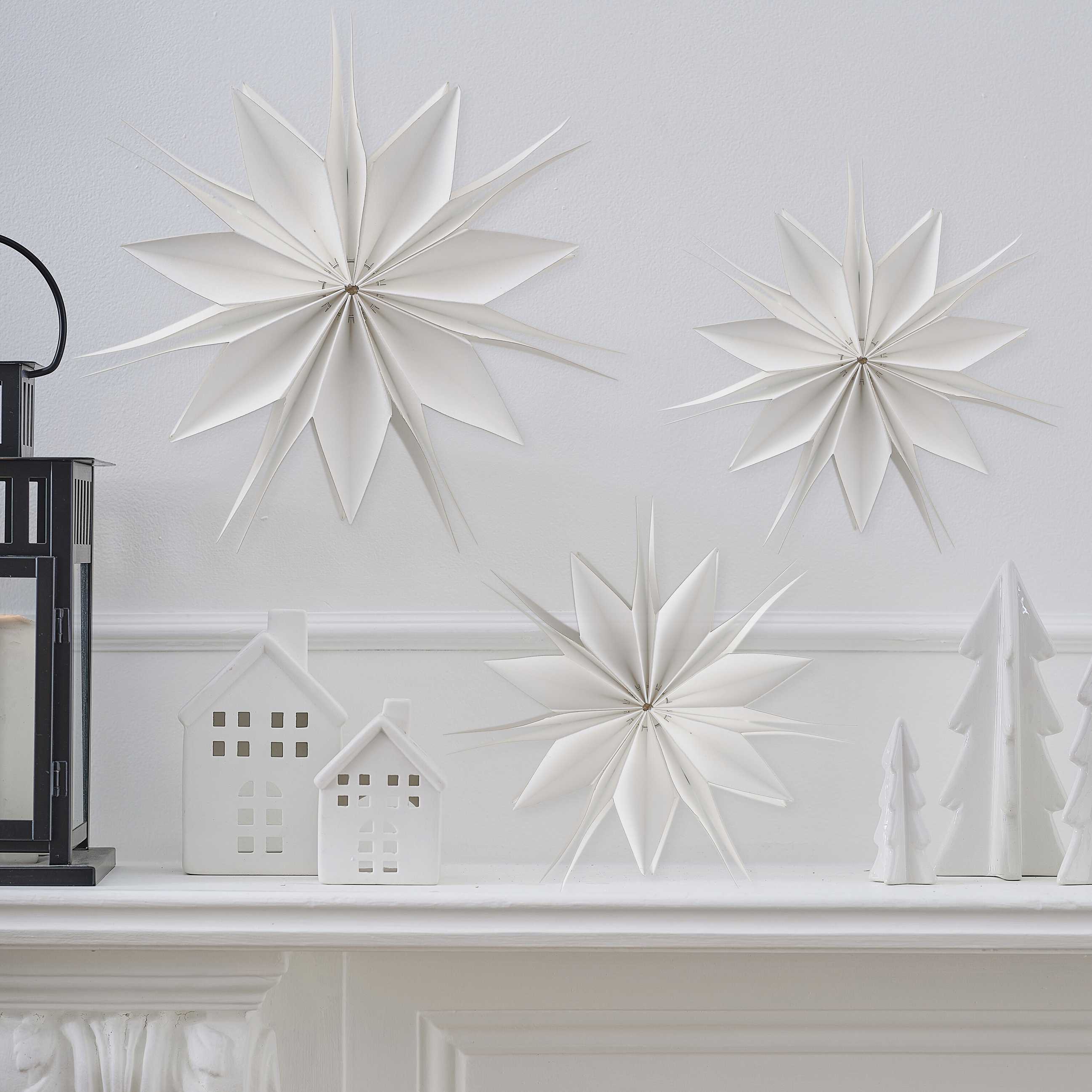 HANGING PAPER STAR DECORATIONS | SET OF 3