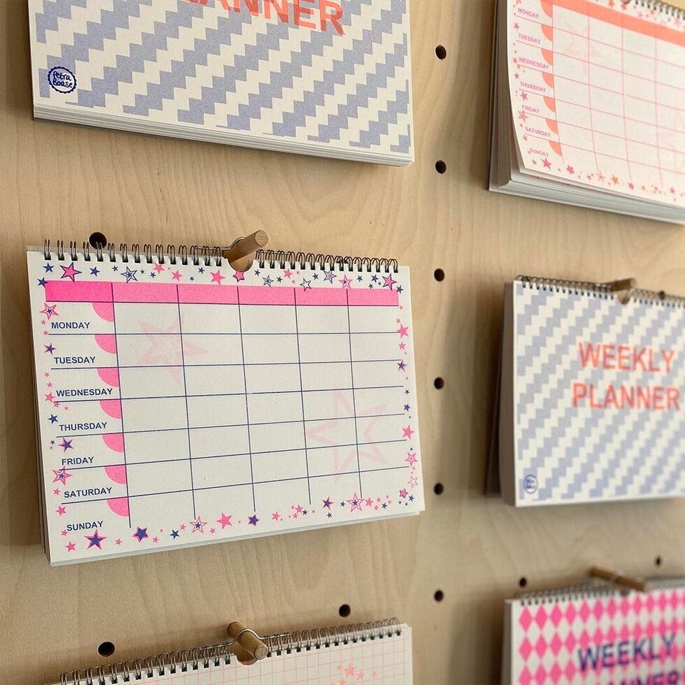 WEEKLY PLANNER BLUE & ORANGE - OTHERLETTERS