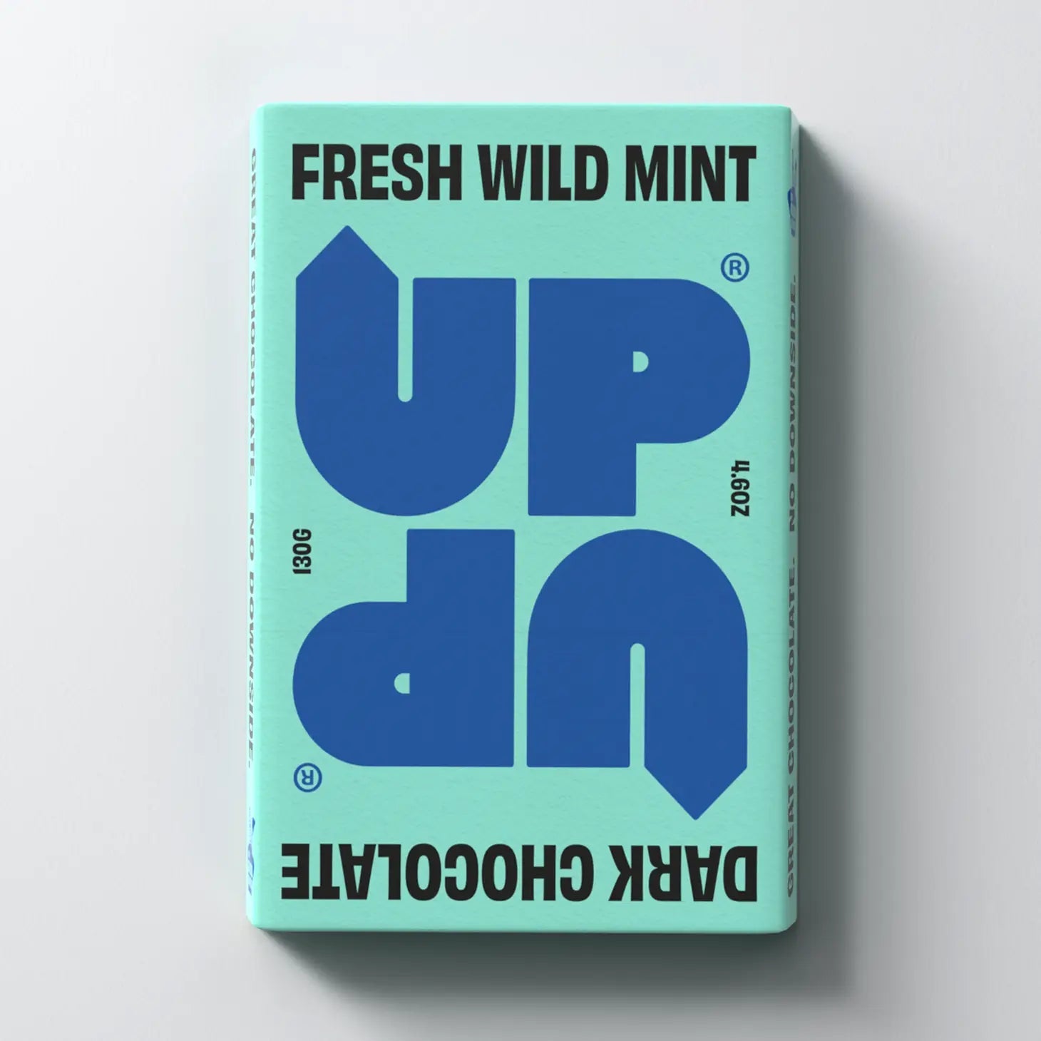 WILD MINT DARK CHOCOLATE BAR BY UP UP 120g - OTHERLETTERS