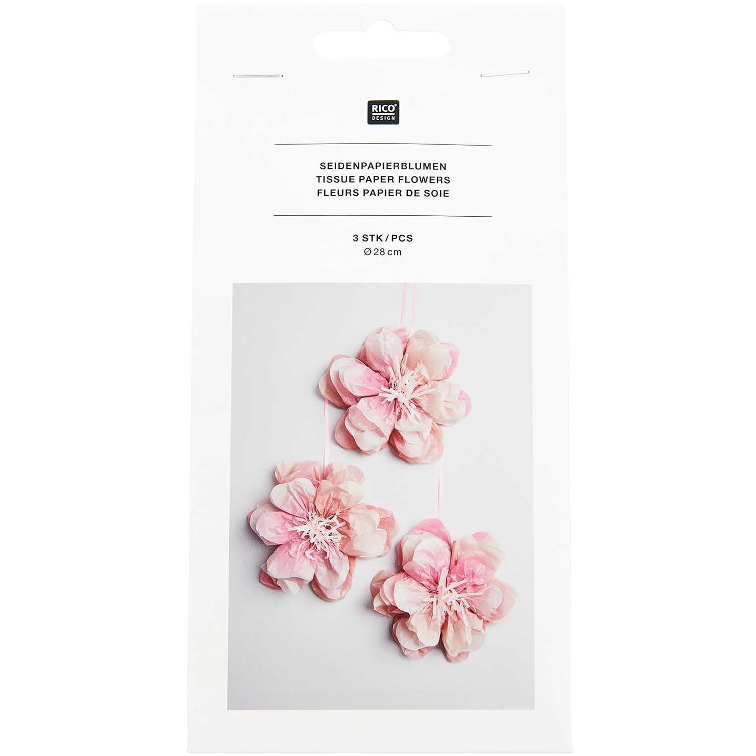 WILD ROSE TISSUE FLOWERS | 29cm - OTHERLETTERS