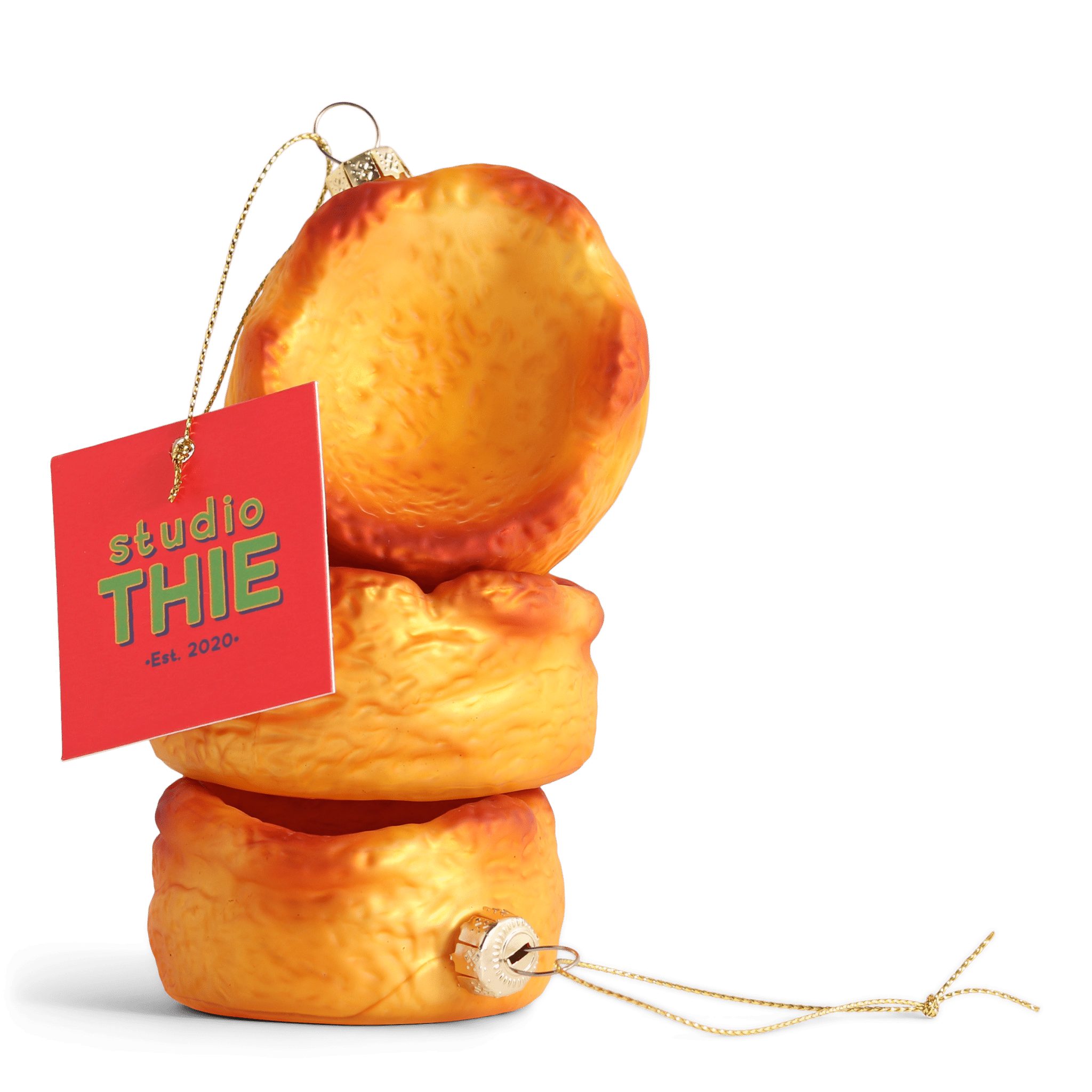 YORKSHIRE PUDDING GLASS TREE DECORATION - OTHERLETTERS