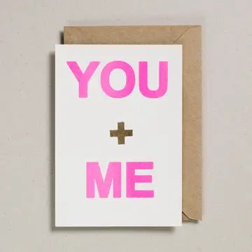 YOU AND ME | CARD BY PETRA BOASE - OTHERLETTERS