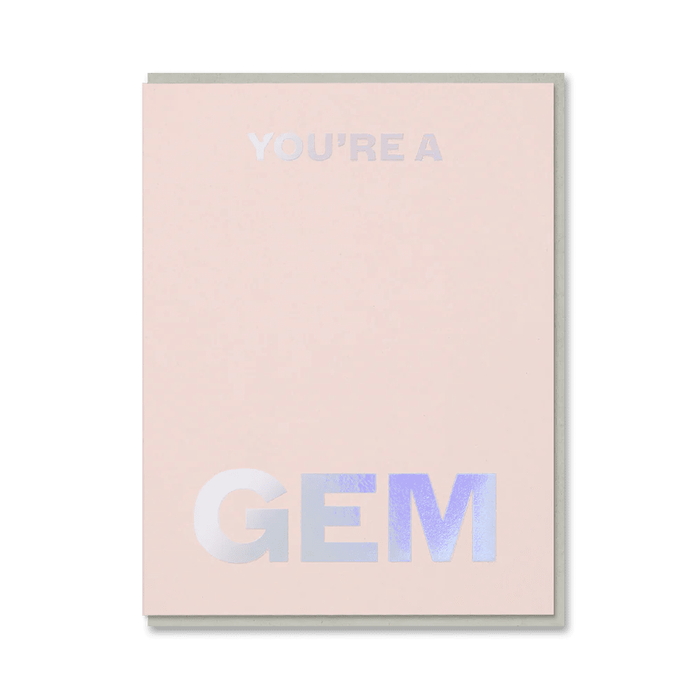 YOU'RE A GEM | CARD BY 1973 - OTHERLETTERS