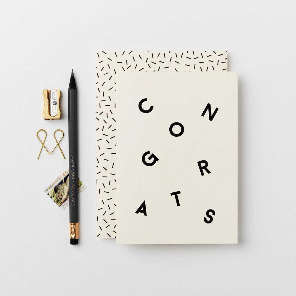 CONGRATS SCATTER | CARD BY KATIE LEAMON