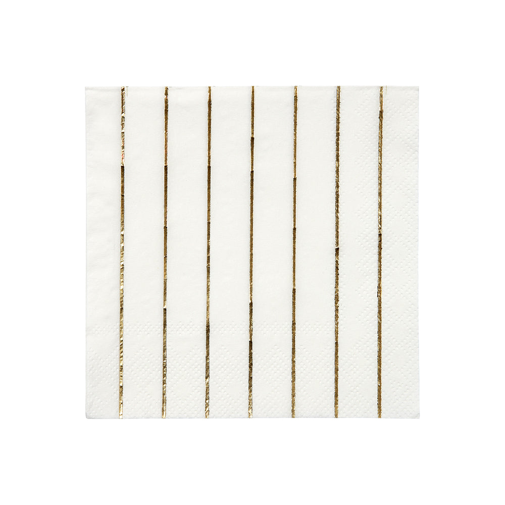 GOLD STRIPED | SMALL NAPKINS