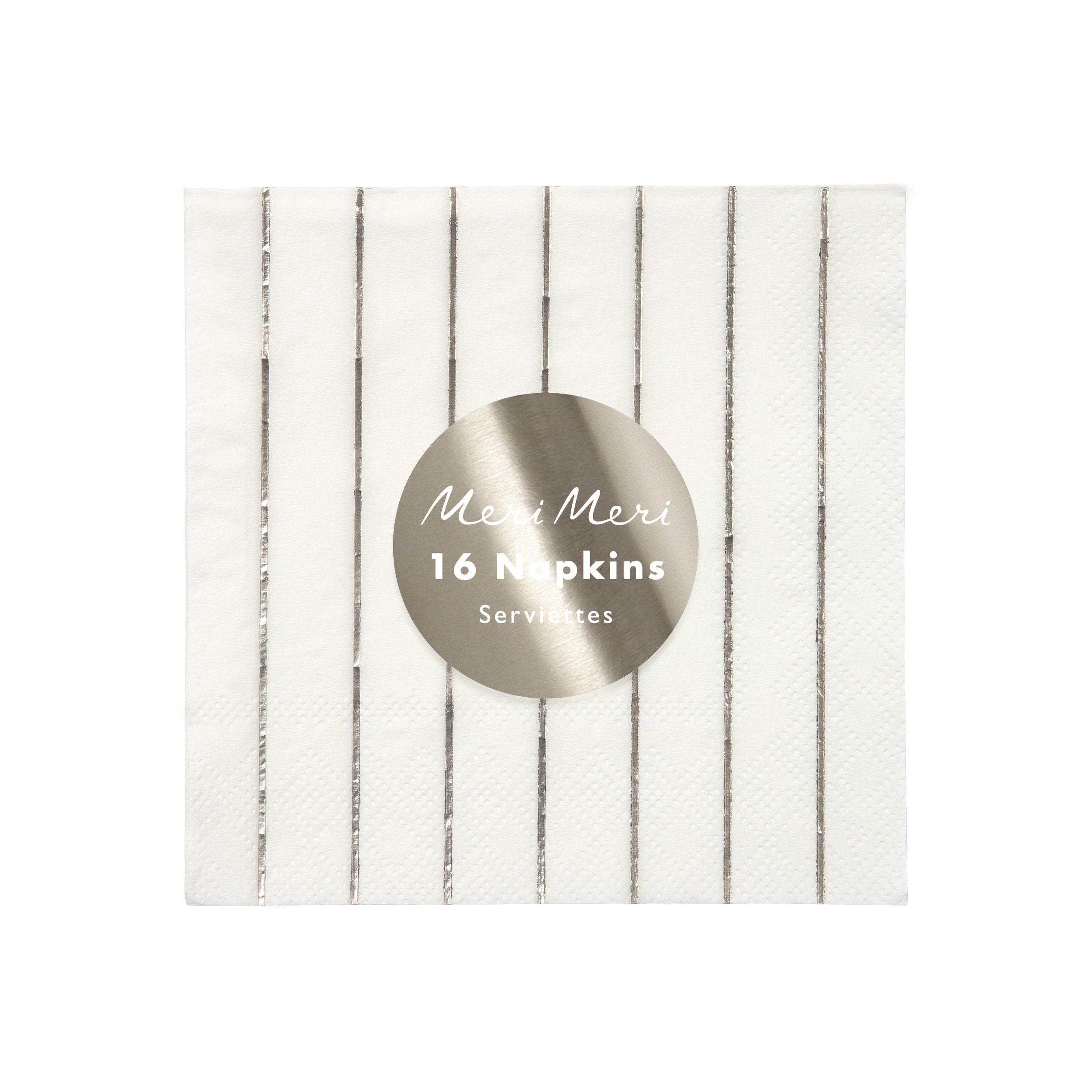 SILVER STRIPED | SMALL NAPKINS