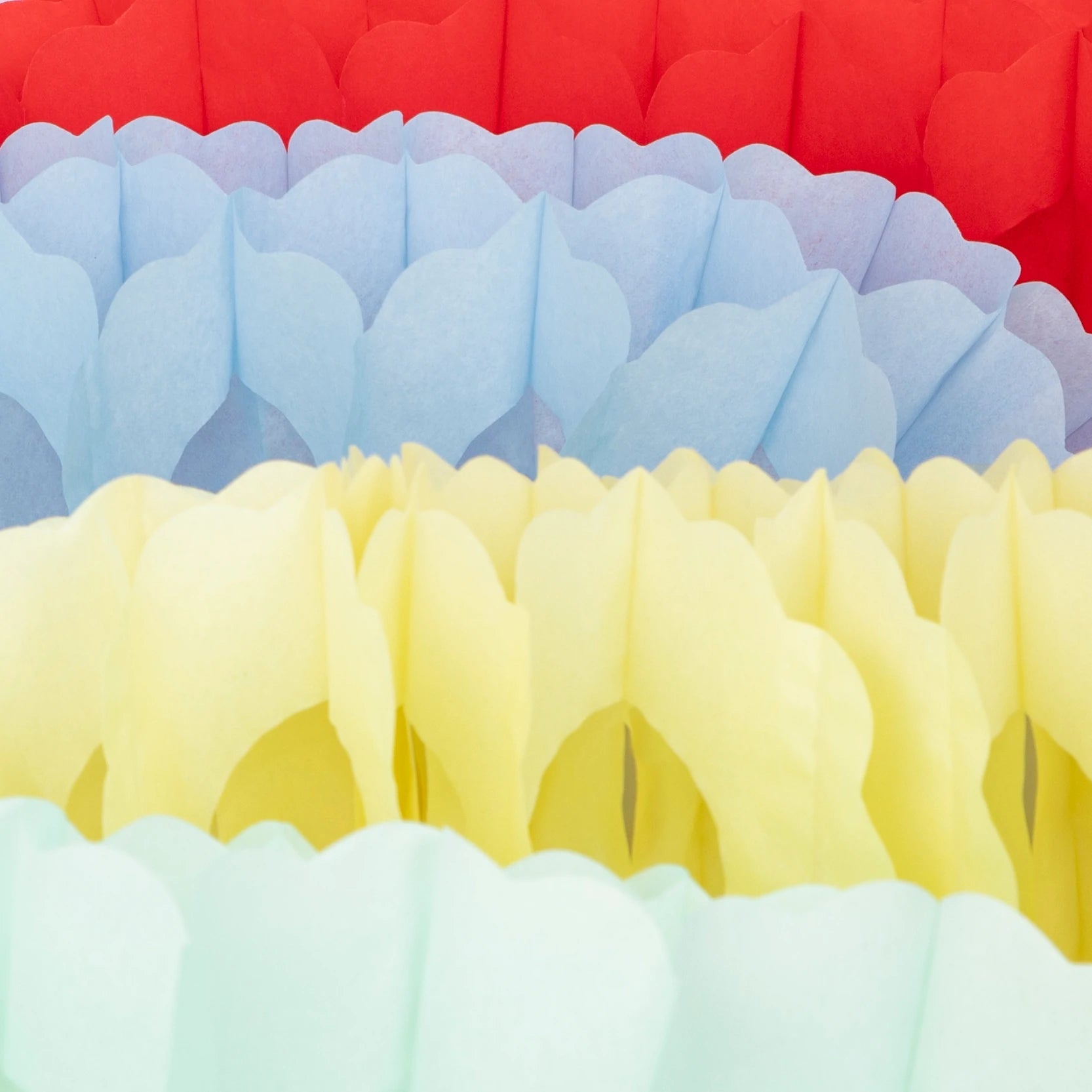 4 BRIGHT HONEYCOMB GARLANDS - OTHERLETTERS