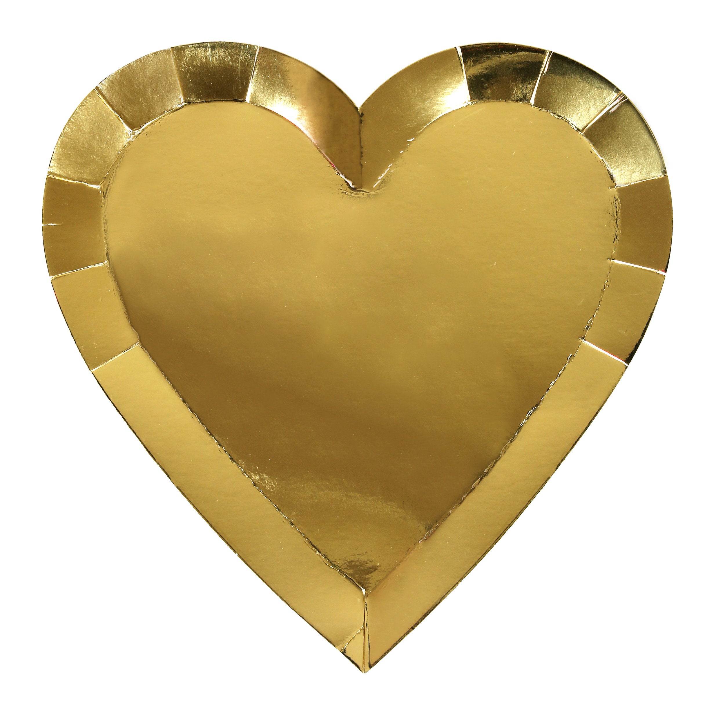 LARGE GOLD HEART | PAPER PLATES