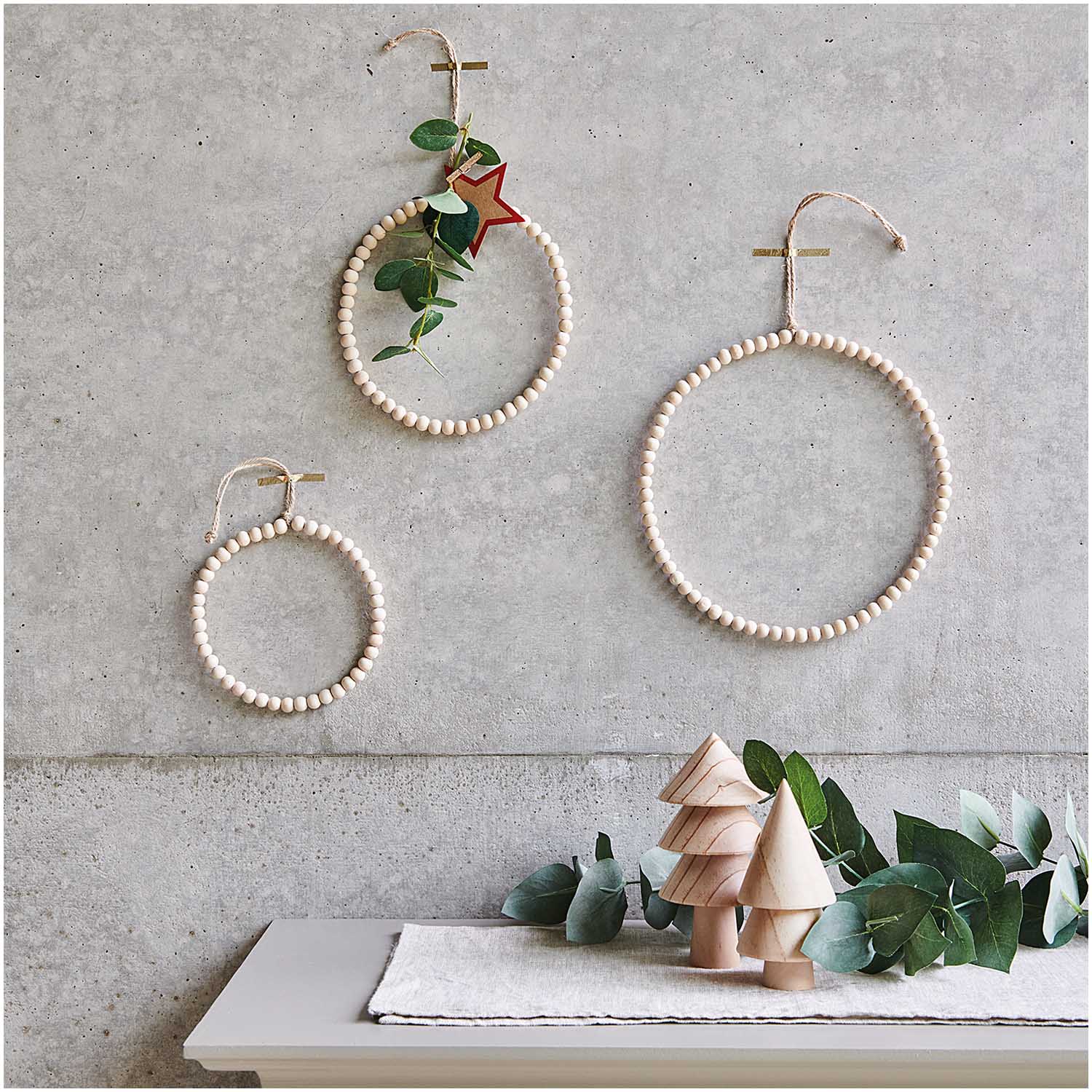 WOODEN BEAD HOOP