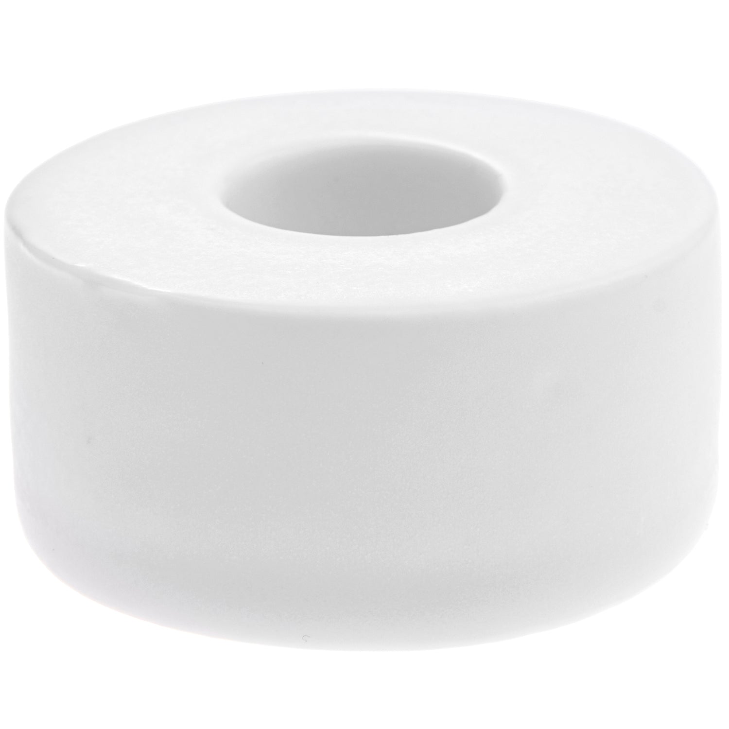 WHITE CERAMIC CANDLE HOLDER | LARGE