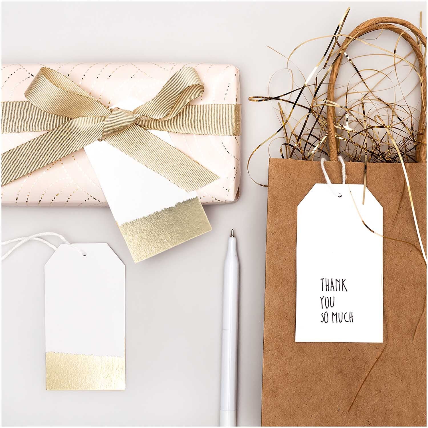 GOLD EDGE GIFT TAGS
