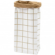 GOLD GRID BLOCK BOTTOM BAG | XL