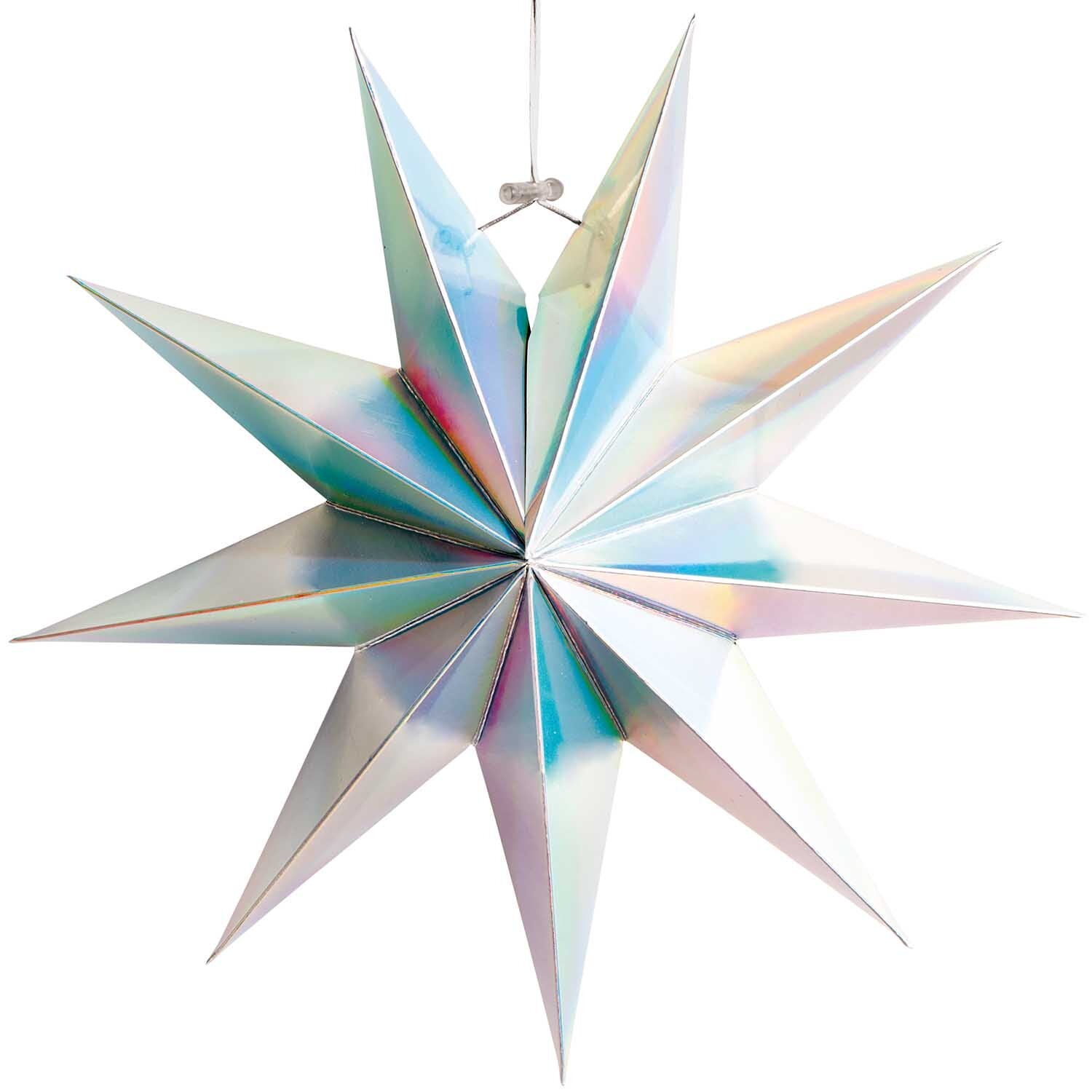 9 POINT PAPER STAR | IRIDESCENT SMALL