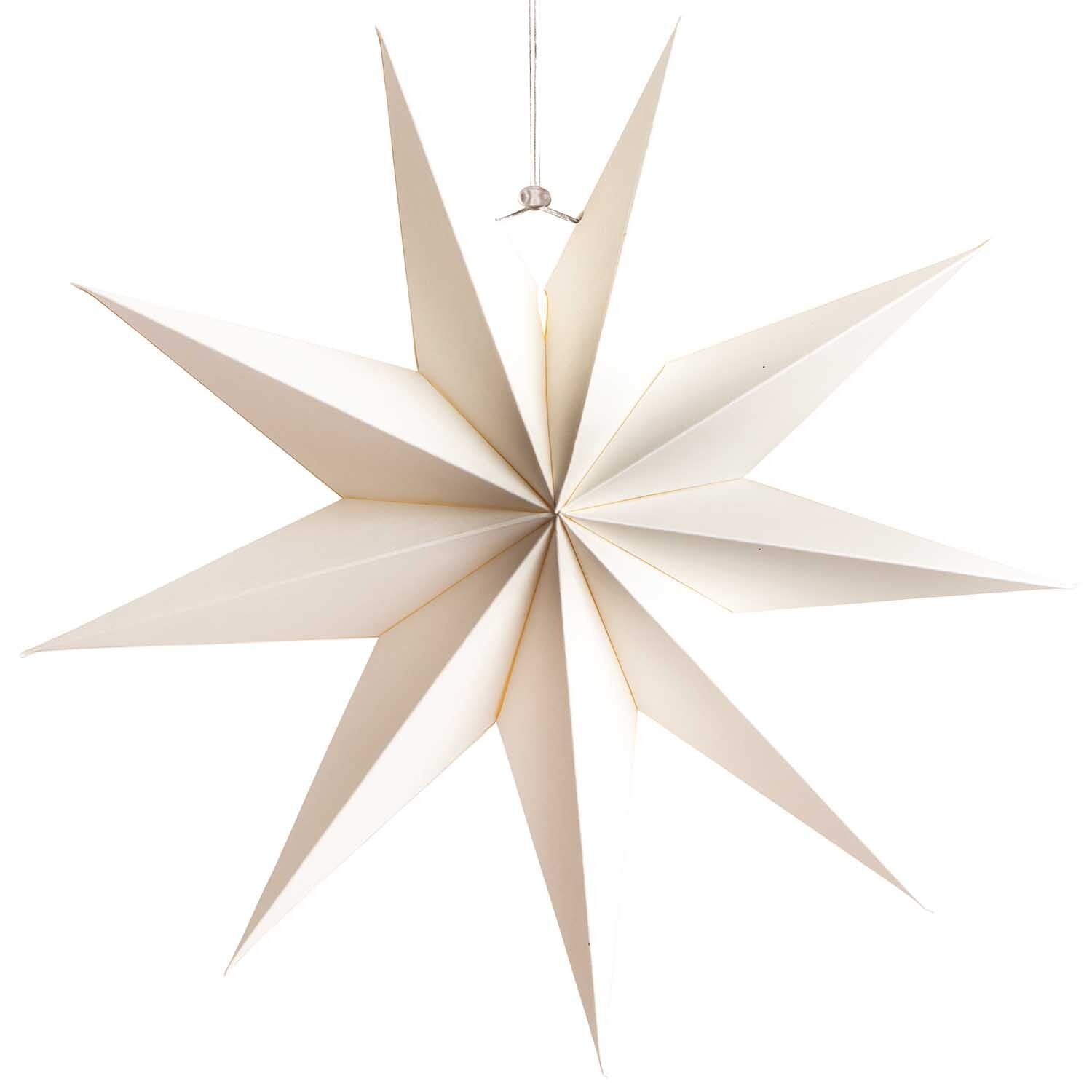 9 POINT PAPER STAR | WHITE SMALL