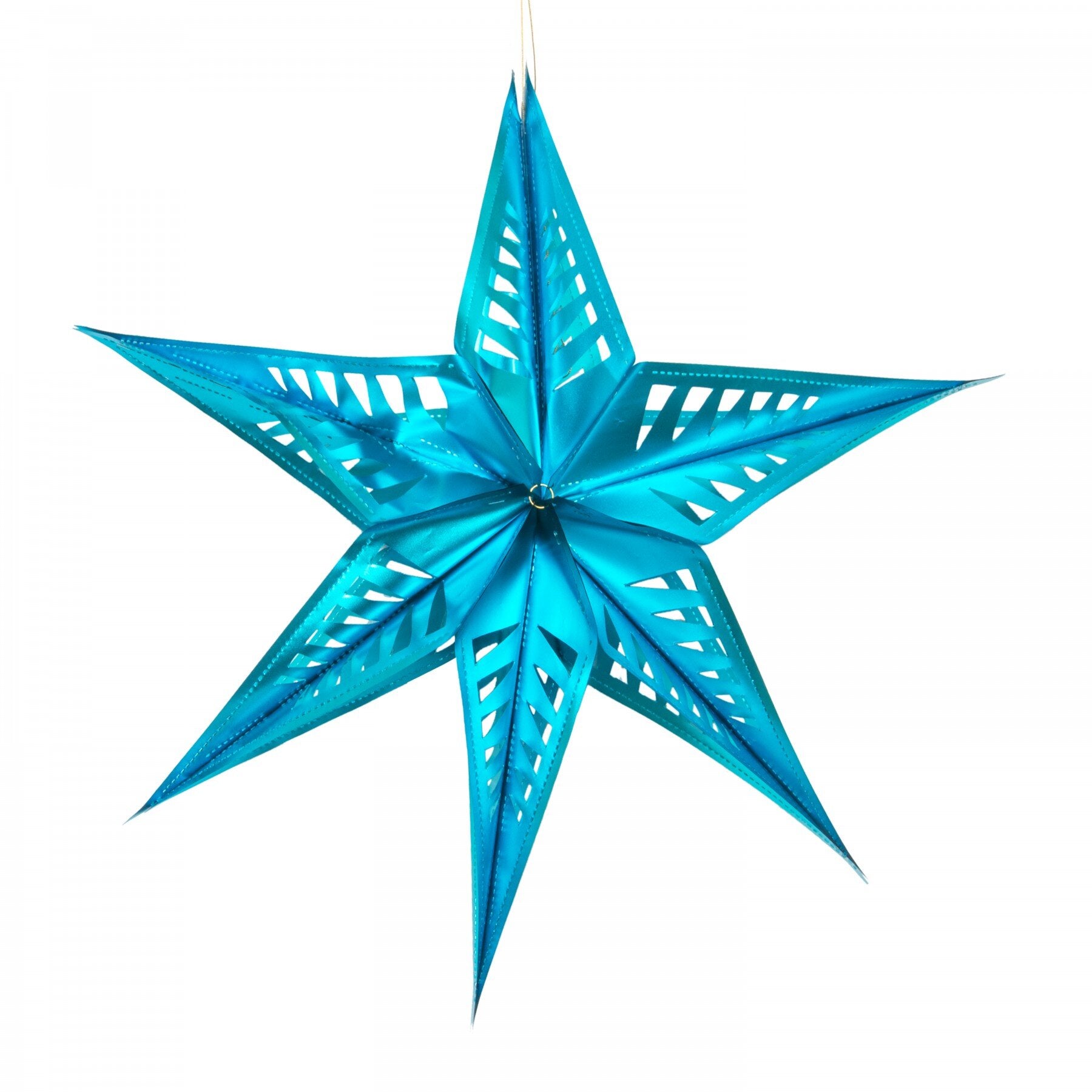 BLUE RECYCLED PLASTIC STAR