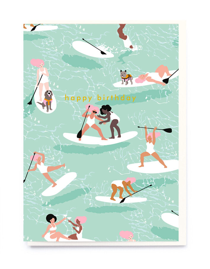 HAPPY BIRTHDAY (PADDLE BOARDS) | CARD BY NOI