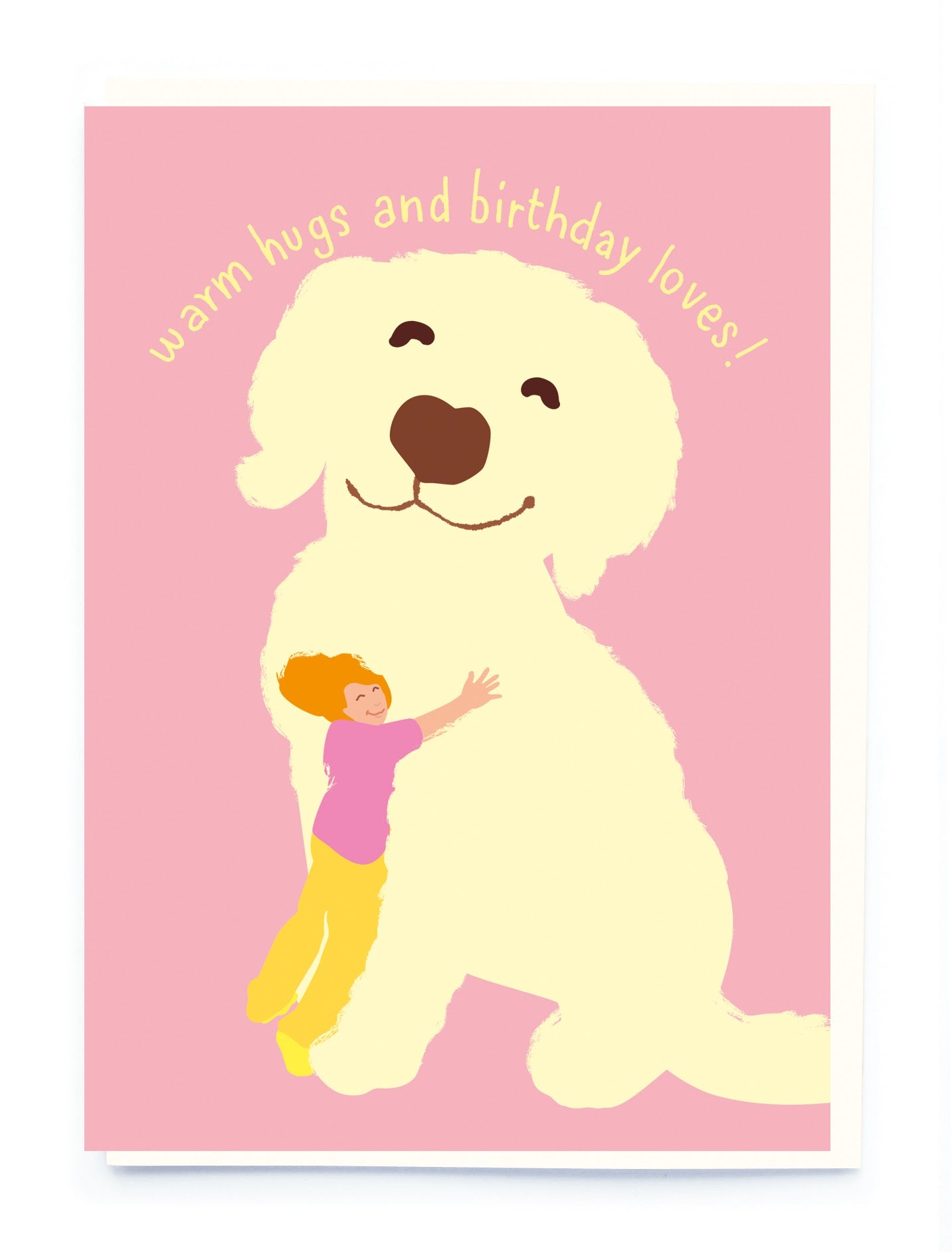 WARM HUGS AND BIRTHDAY LOVES! (DOG) | CARD BY NOI