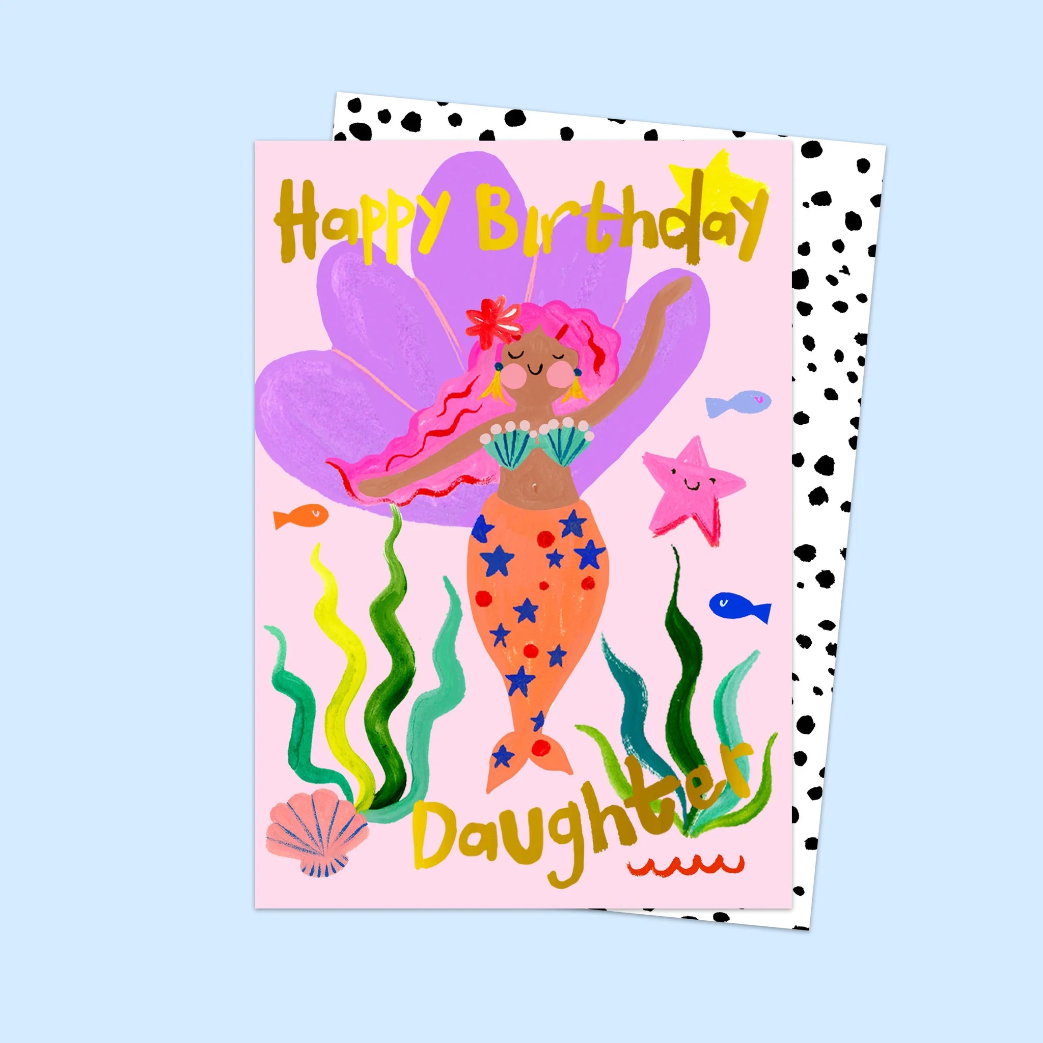 HAPPY BIRTHDAY DAUGHTER MERMAID | CARD BY ELEANOR BOWMER