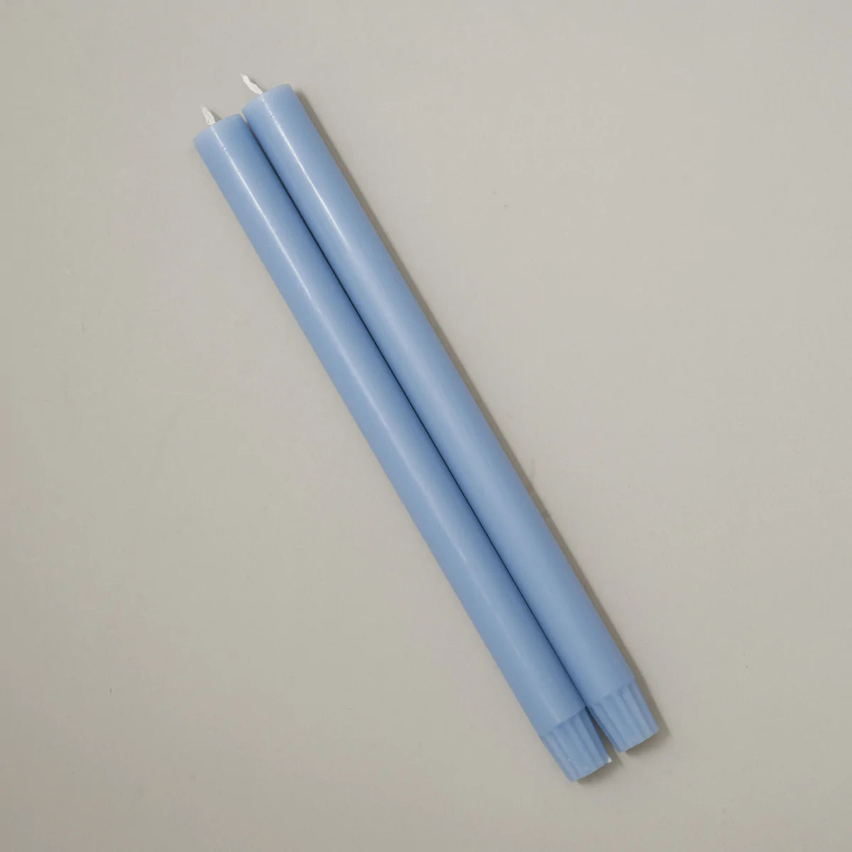 SKY BLUE DINING CANDLES (PAIR)