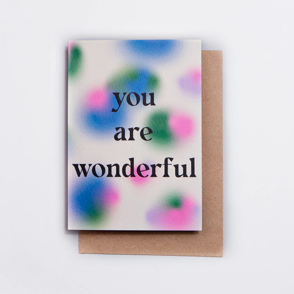 YOU ARE WONDERFUL | CARD BY THE COMPLETIST