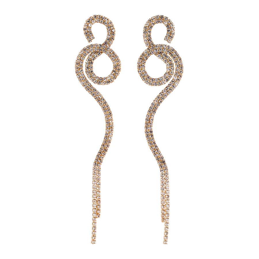 THE GLITTERY SNAKE EARRINGS