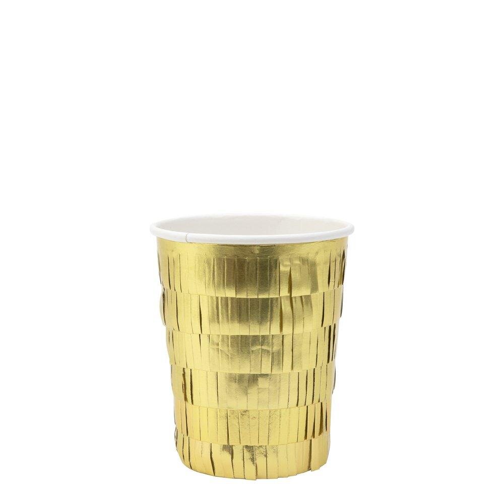 GOLD FRINGE | PAPER PARTY CUPS