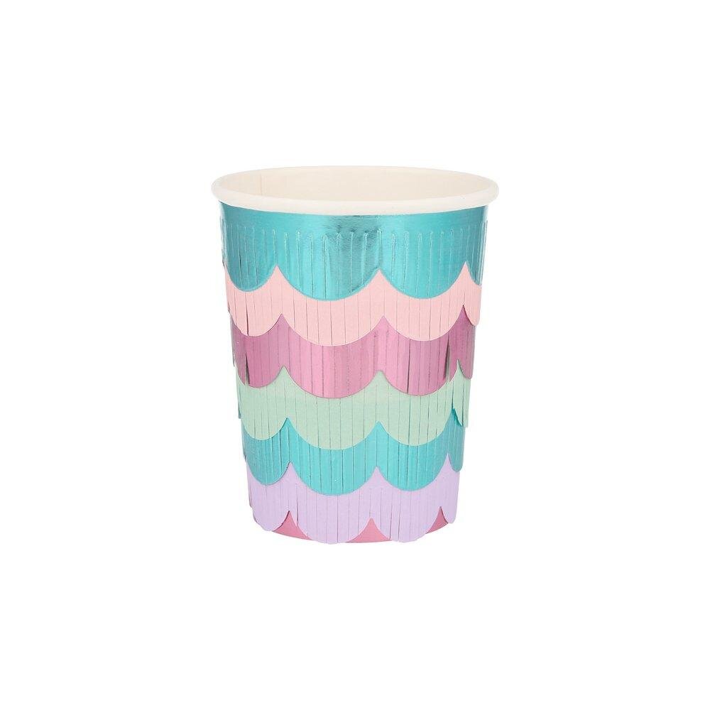 MERMAID SCALLOPED FRINGE | PAPER CUPS