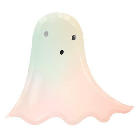 PASTEL HALLOWEEN GHOST | PAPER PLATES