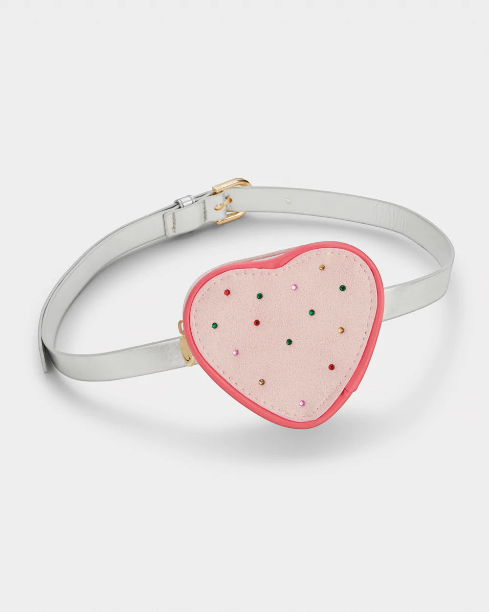 PINK GEM HEART PURSE BELT