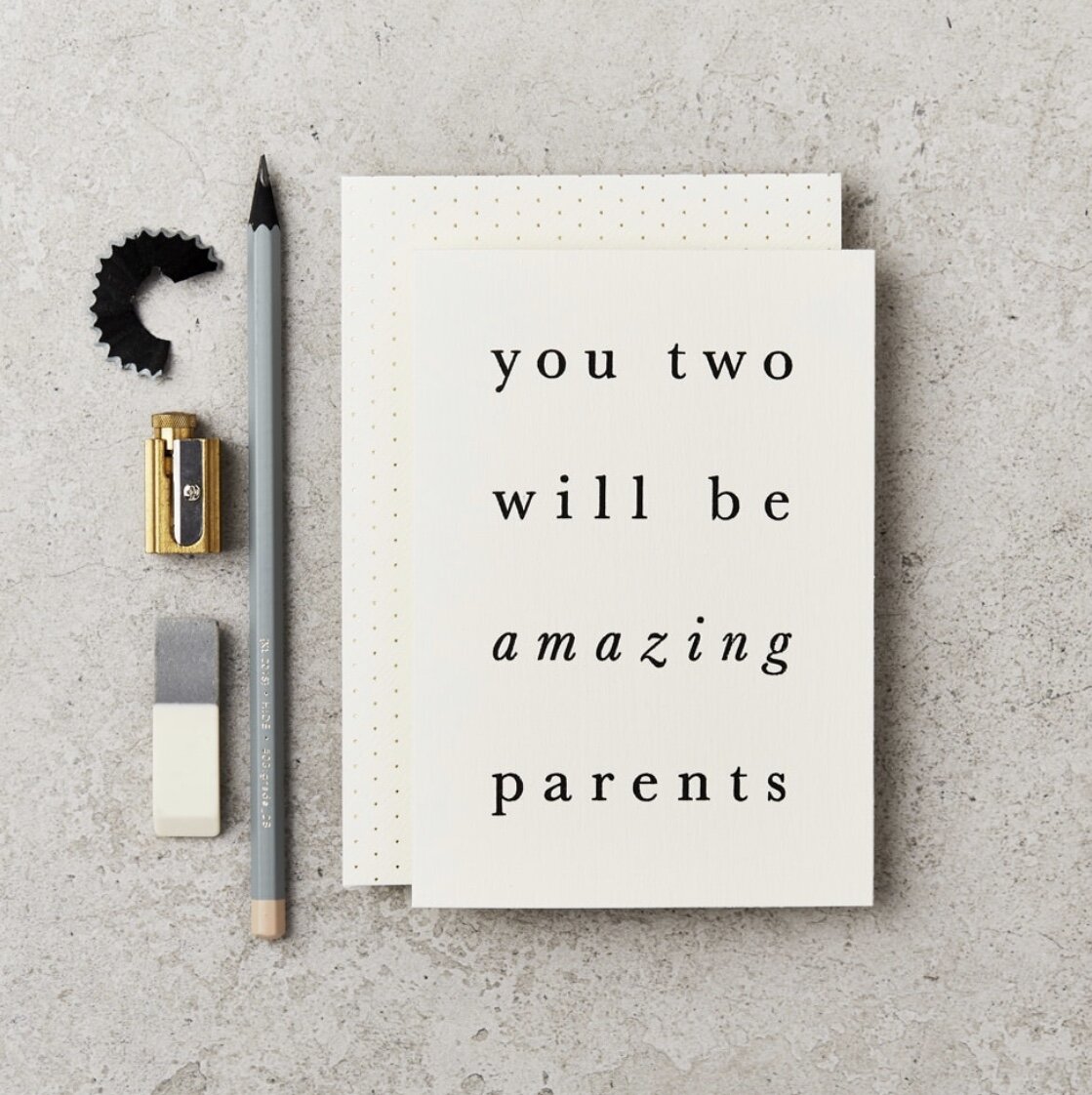 YOU TWO WILL BE AMAZING PARENTS | CARD BY KATIE LEAMON