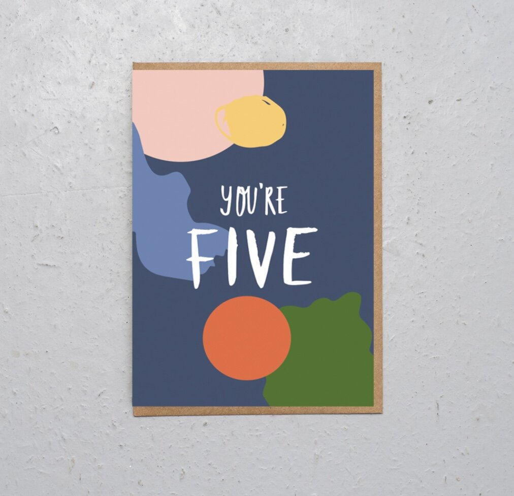 YOU'RE FIVE | CARD BY CUB PLAYFUL PAPER