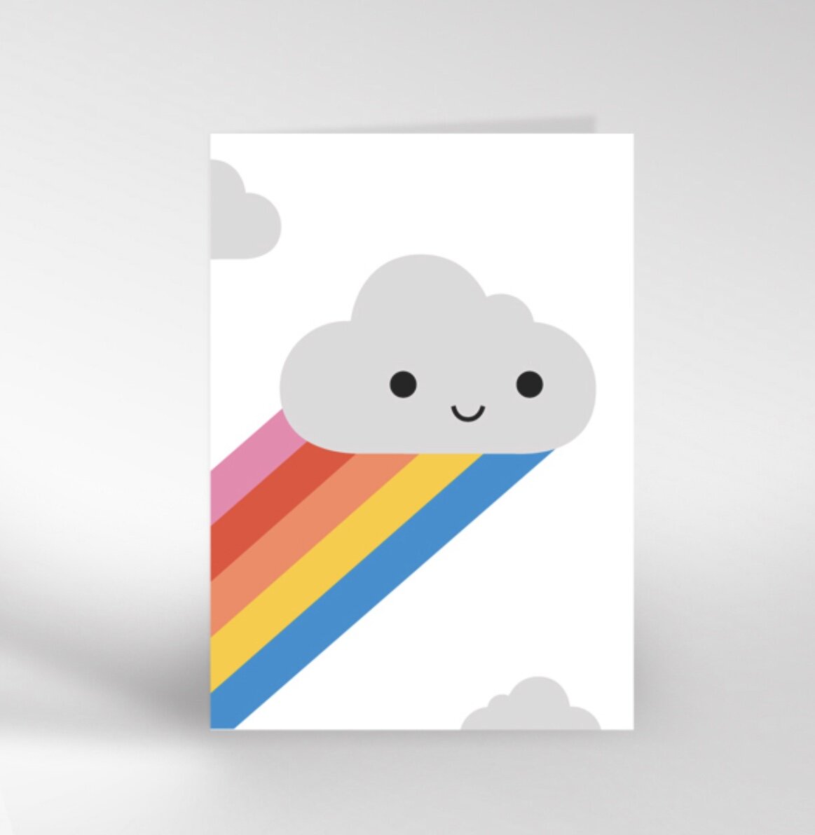 SMILING CLOUD RAINBOW | CARD BY DICKY BIRD