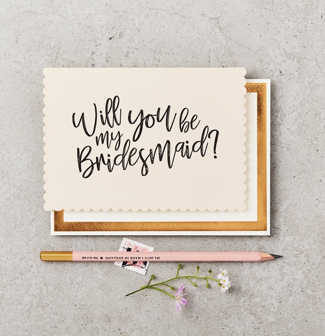 WILL YOU BE MY BRIDESMAID | CARD BY KATIE LEAMON