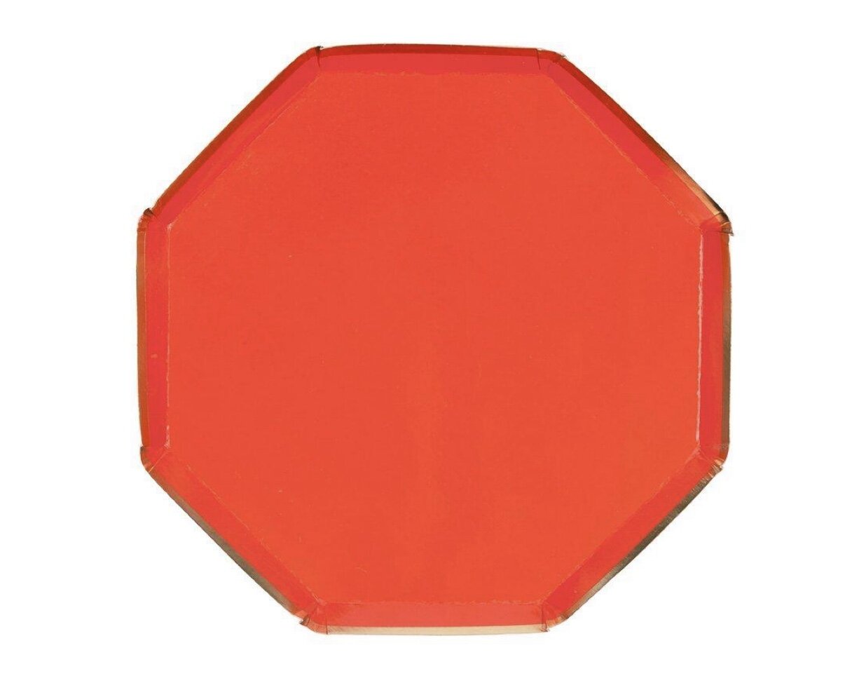 RED | PAPER PLATES
