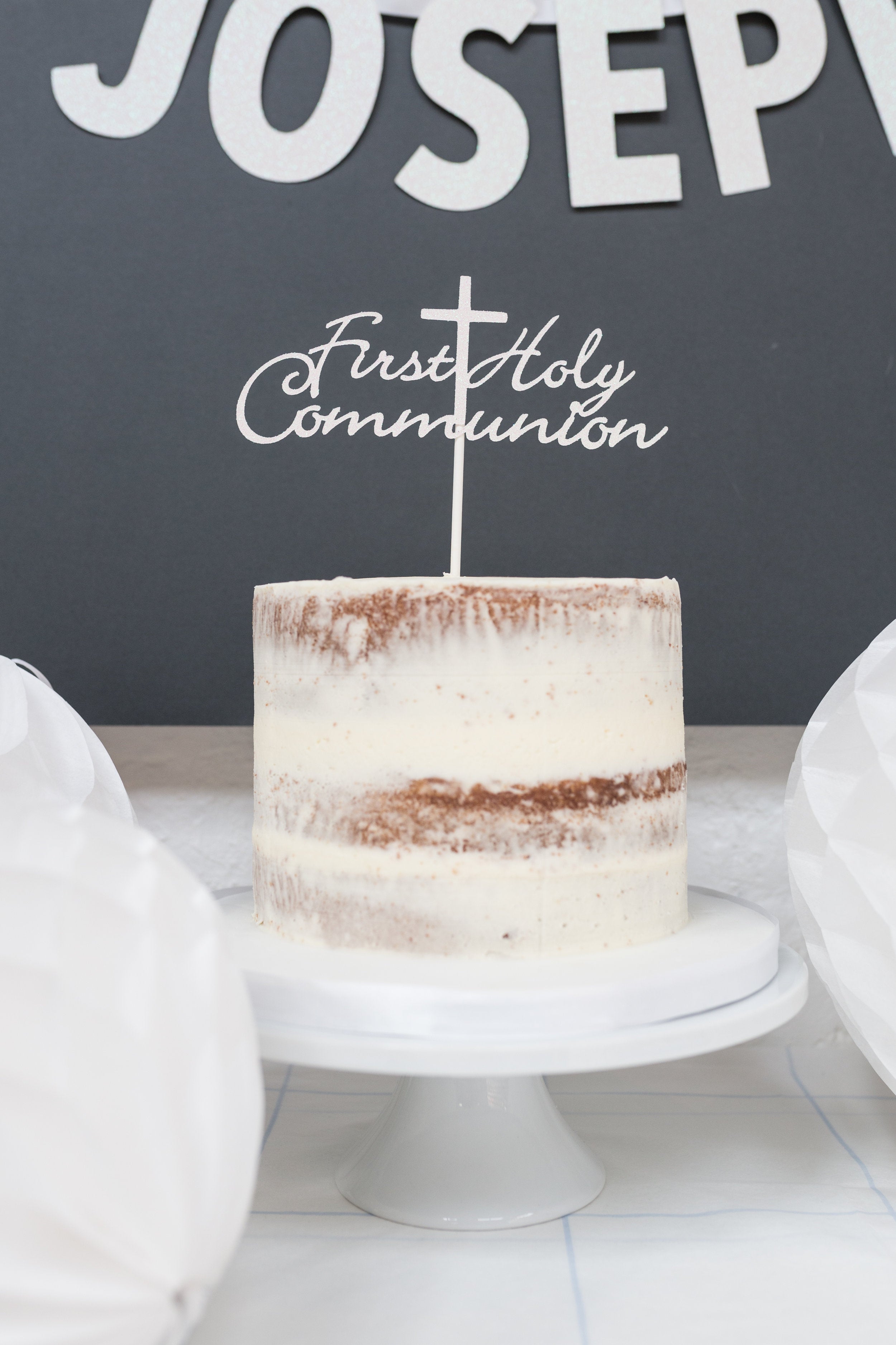 FIRST HOLY COMMUNION | CAKE TOPPER | SYBIL FONT