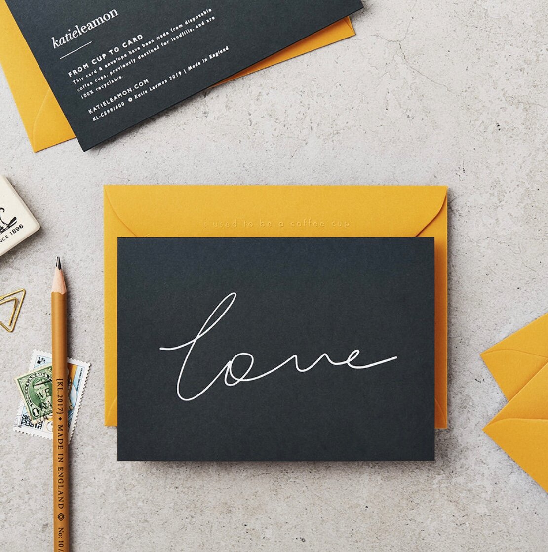 LOVE ON BLACK | CARD BY KATIE LEAMON