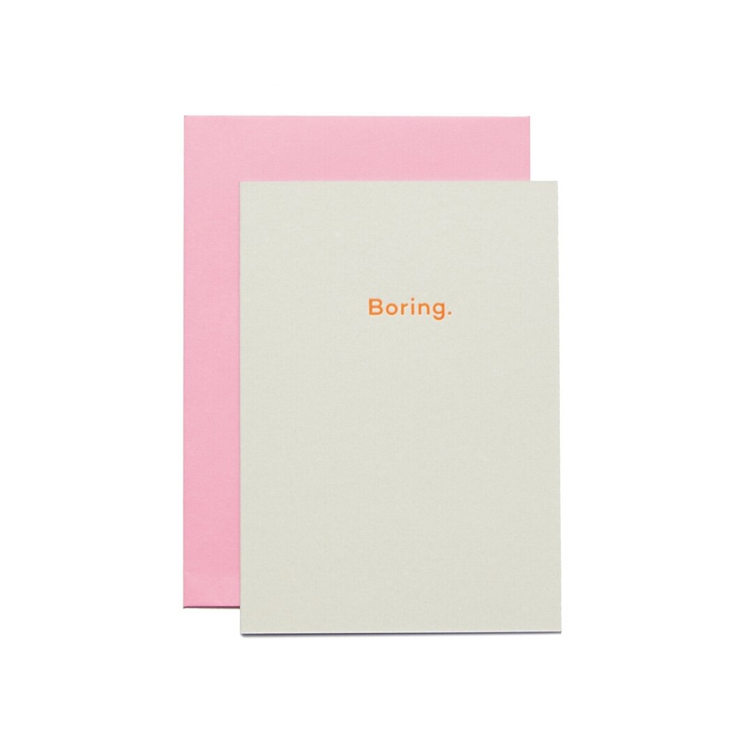 BORING. | CARD BY MEAN MAIL