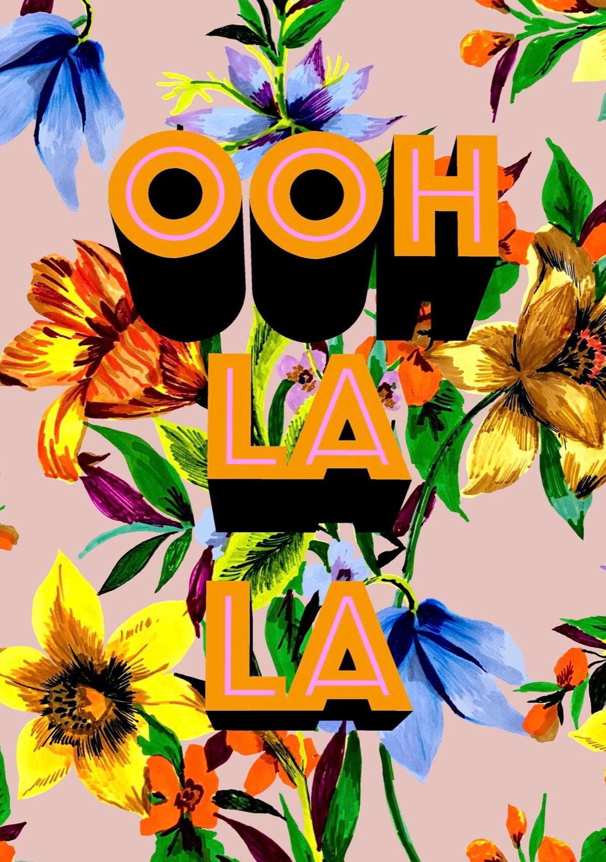 OOH LA LA A4 PRINT | BURNT ORANGE