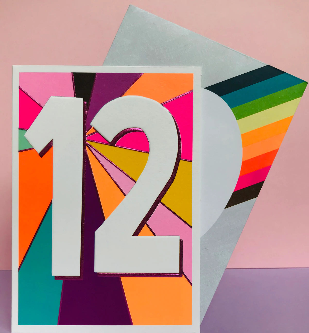 PINK/ ORANGE AGE 12 | CARD  BY PAPER SALAD