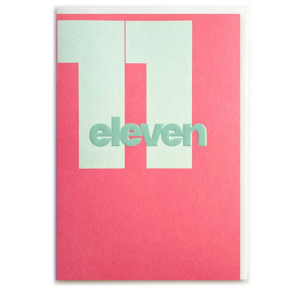 NUMBER 11 (MINT) | CARD BY ROSIE MADE A THING
