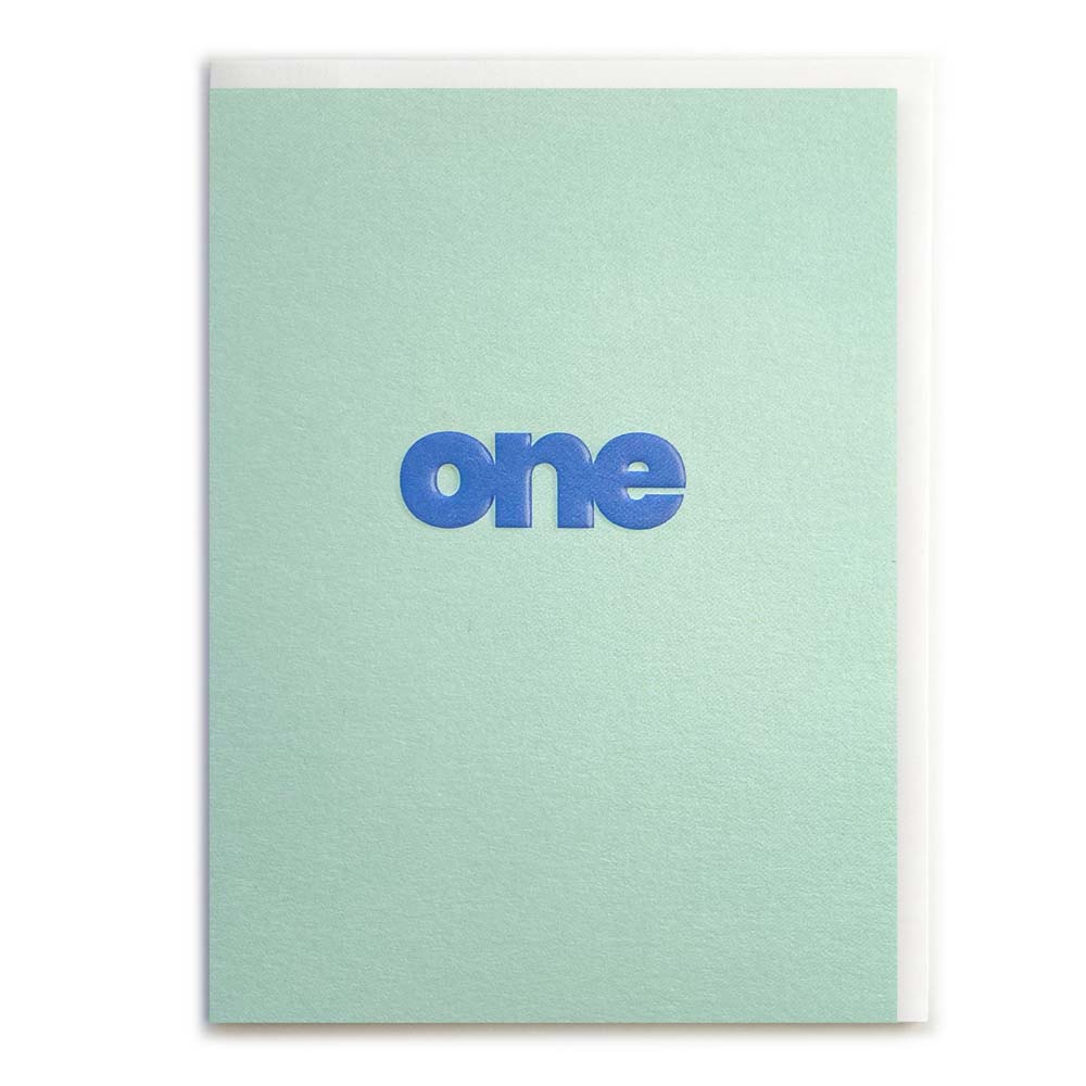 MINI ONE CARD (BLUE) | CARD BY ROSIE MADE A THING