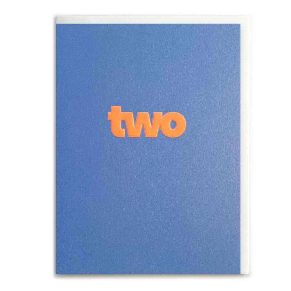 MINI TWO CARD (ORANGE) | CARD BY ROSIE MADE A THING