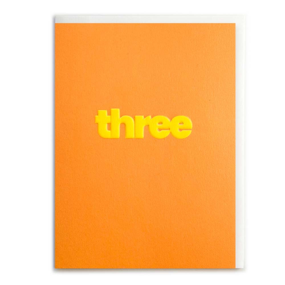MINI THREE (YELLOW) | CARD BY ROSIE MADE A THING