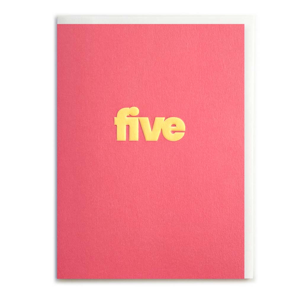 MINI FIVE (YELLOW) | CARD BY ROSIE MADE A THING