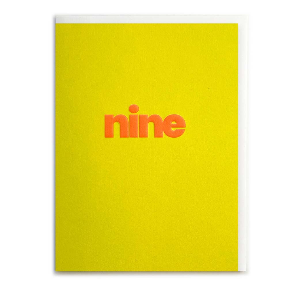 MINI NINE (ORANGE) | CARD BY ROSIE MADE A THING