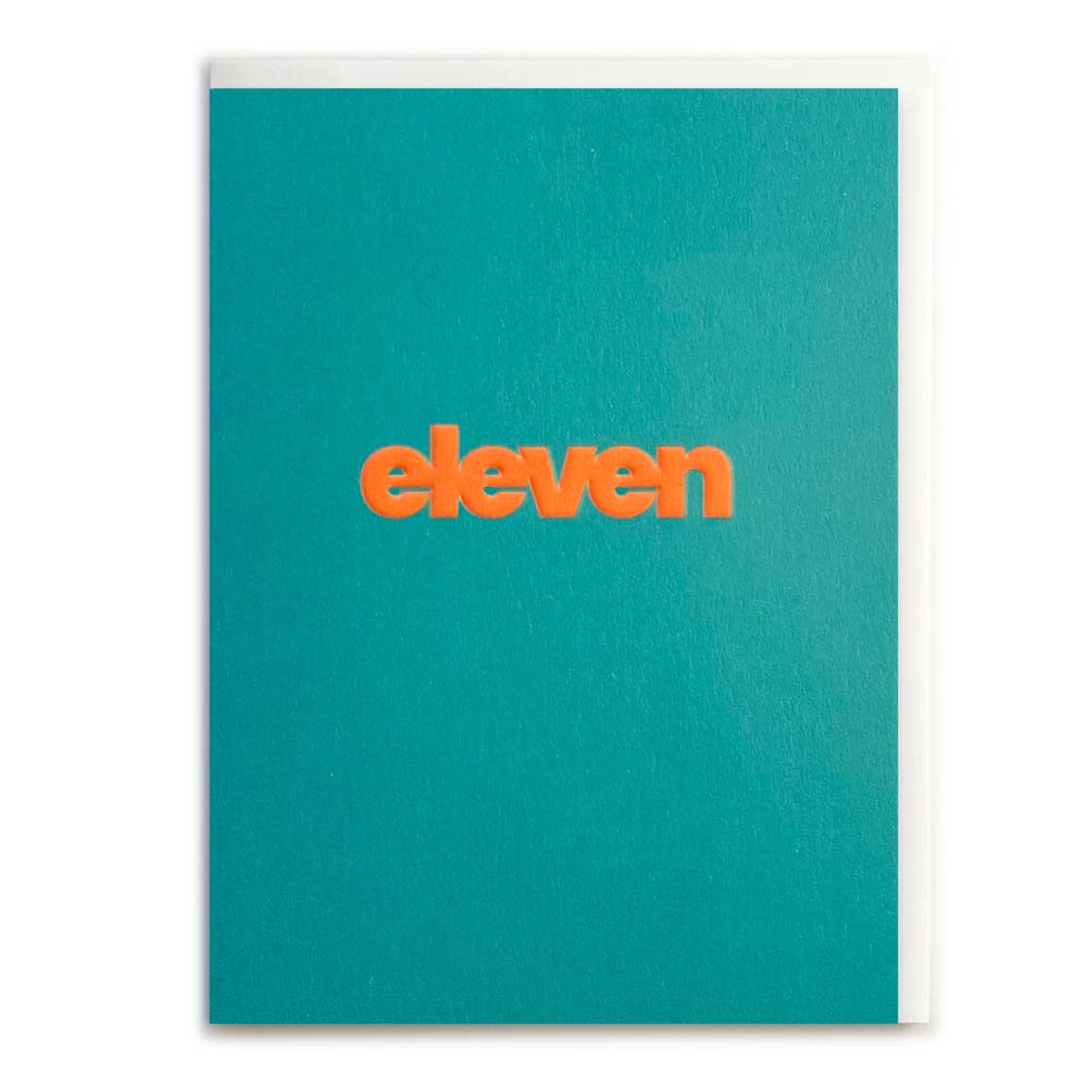 MINI ELEVEN (ORANGE) | CARD BY ROSIE MADE A THING