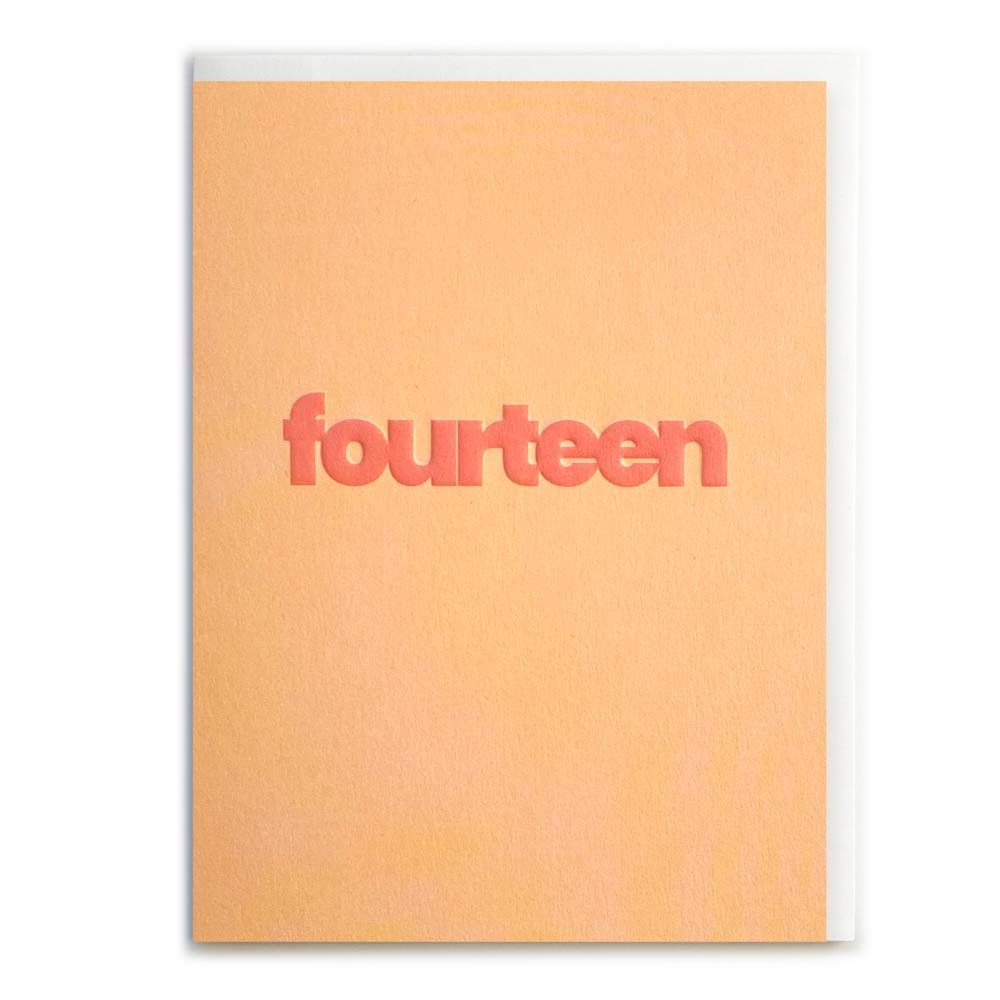 MINI FOURTEEN (CORAL) | CARD BY ROSIE MADE A THING