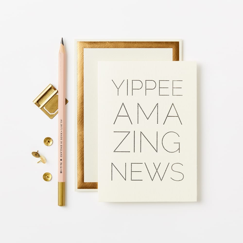 YIPPEE AMAZING NEWS DOTS | CARD BY KATIE LEAMON